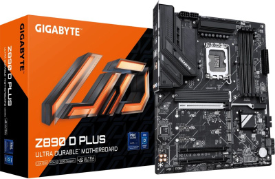 ����������� ����� Gigabyte Z890 D PLUS, Soc-1851, Intel Z890, ATX, Ret