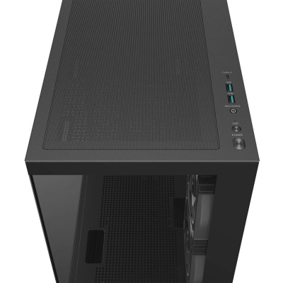 ������ Deepcool CG380 3F ��� ��, ������� ���� (��������), 3x120mm ARGB PWM �����������, ������, mATX