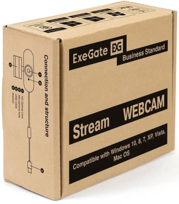 ���-������ Exegate Stream HD 4000 4K UHD T-Tripod (4096x2160, USB 2.0, �������������� �����������, ���������� ��������, ������)