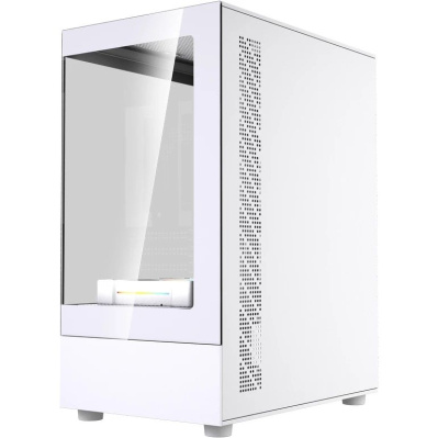 ������ Powercase Vision Micro M1 ARGB, Tempered Glass, 3x 120mm ARGB fans, �����, mATX  (CVMM1W-A3)