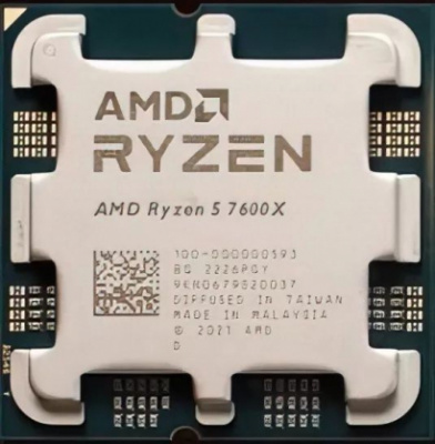  AMD Ryzen 5 7600X AM5 105W, 6C/12T, 4700, Turbo 5300 100-000000593 OEM