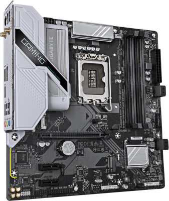 ����������� ����� Gigabyte B760M GAMING PLUS WIFI DDR4, B760, LGA 1700, mATX, Ret