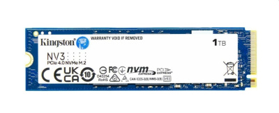 ���������� Kingston SSD NV3, 1000GB, M.2(22x80mm), NVMe, PCIe 4.0 x4, 3D TLC SNV3S/1000G