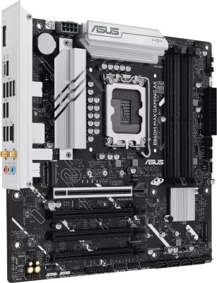 ����������� ����� ASUS B860M MAX GAMING AX, Socket LGA 1851, Intel B860, mATX, Ret