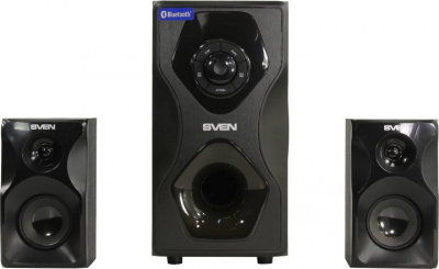 Sven MS-2055 2.1 (2 x 12.5W, 1  30W, Bluetooth, USB flash, SD card, LED-, FM-,  ) Black