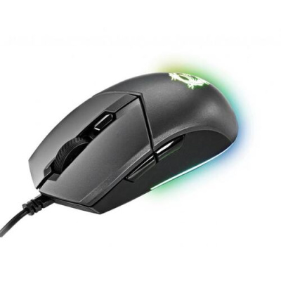 Gaming Mouse MSI Clutch GM11, Wired, DPI 5000, symmetrical design, RGB lighting, Black