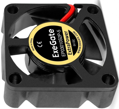 Exegate EX297008RUS ���������� 12B DC ExeGate ExtraSilent ES03010S3P (30x30x10 ��, Sleeve bearing (��������� ����������), 3pin, 10000RPM, 27dBA)