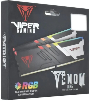 ������ DDR5 2x32GB 6000MHz Patriot PVVR564G600C30K Viper Venom RTL PC5-48000 CL30 DIMM 288-pin 1.45� kit � ���������� Ret