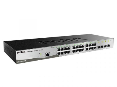 ���������� D-Link DGS-1210-28/ME/A2B ����������� ���������� 2 ������ � 24 ������� 10/100/1000Base-T � 4 ������� 1000Base-X SFP