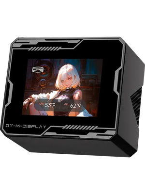������� ���������� PCCooler GT360M ARGB Display BK (300W, 360mm, LED temp., Black, ARGB/ Fans: 3x120mm, 75.8CFM, 33.7dBA, 2200RPM/ Pump height 85mm, 15dBA, 2600RPM, Rad thickness 27mm/ S: 1851, 1700, 1200, 115X, AM5, AM4)