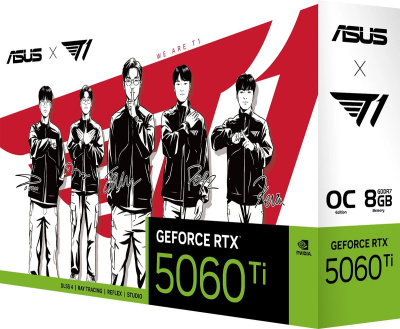 ���������� ASUS NVIDIA GeForce RTX 5060 Ti T1 OC 8GB (T1-RTX5060TI-O8G-GAMING) 90YV0NT4-M0NA00