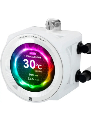 ��� Thermalright Core Vision 360 (360mm, LED, White, ARGB/ Fans: 3x120mm, 72.37CFM, 27.7dBA, 2000RPM/ Pump height 66mm, Rad thickness 27mm/ S: 1700, 1200, 1851, 115X, 2011, 2066, AM5, AM4)