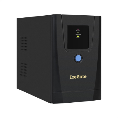 ��� ExeGate SpecialPro UNB-1000.LED.AVR.1SH.2C13 (1000VA/550W, LED, AVR,1�Schuko+2�C13, ������������� ������, Black) (EX292781RUS)