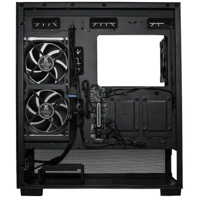 ������ XASTRA Q500 3ARGB-FG-C10-UC Black ATX/Aquarium/Screewless/ 3x120mm ARGB PWM FG fans/Argb+PWM HUB 10port/ Type-C/ Q500-3FG12A-C10-UC