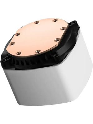 ������� ���������� PCCooler DE360 WH (310W, 360mm, White, ARGB Pump/ Fans: 3x120mm, 71.86CFM, 33.8dBA, 1850RPM/ Pump height 55mm, 28dBA, 3200RPM, Rad thickness 27mm/ S: 1851, 1700, 1200, 20XX, 115X, AM5, AM4)