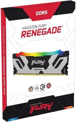 ������ DDR5 2x48GB 6400MHz Kingston KF564C32RSAK2-96 Fury Renegade XMP RGB RTL Gaming PC5-51200 CL32 DIMM 288-pin 1.4� dual rank � ���������� Ret