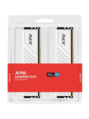 ����������� ������ ADATA DDR4 DIMM 32GB 3200MHz 2*16GB 16-20-20 WHITE DUAL TRAY
