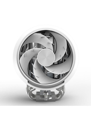 ����� ZALMAN ZET 5 WHITE, 5 HEAT PIPES, 4-PIN PWM, 600-2000 RPM, 30.4 DBA MAX, HYDRO BEARING, FULL SOCKET SUPPORT