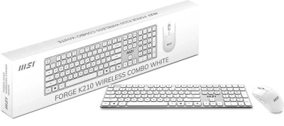 ���������� + ���� MSI Forge K210 Wireless Combo White, ������������ (S11-43RU310-Y92)