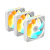���������� � ������ Gigabyte GP-GBT EZFAN1203 ICE 3X120mm ARGB FANs set. PWM, 3 Pin