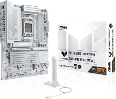 ����������� ����� ASUS TUF Gaming X870-Pro WIFI7 W Neo, Socket AM5, AMD X870, ATX, Ret