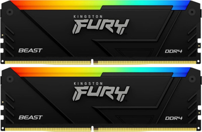 ����������� ������ 32Gb DDR4 3200MHz Kingston Fury Beast RGB KF432C16BB12AK2/32WP 2x16Gb KIT