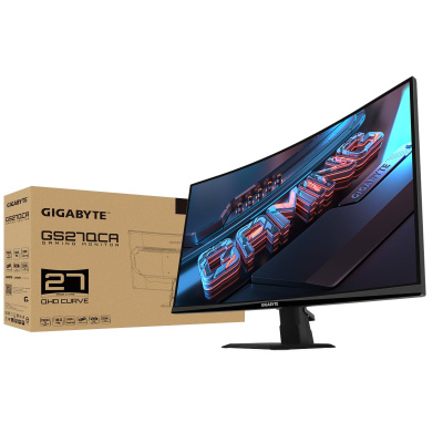 ������� 27" Gigabyte GS27QCA EK VA, 2560x1440, 1��, 180�� Black