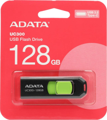 ���� ���� A-Data 128Gb UC300 ACHO-UC300-128G-RBK/GN USB3.2 �������