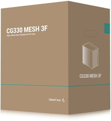 ������ mATX DeepCool CG330 Mesh 3F, Mini-Tower, ��� ��, ������ (R-CG330MESH-BKANM3-G)