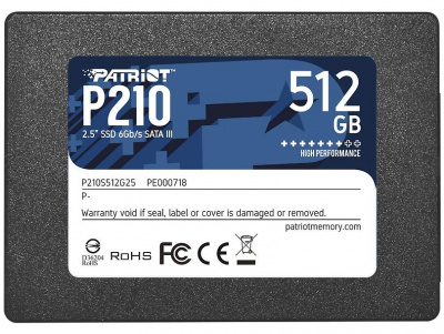 ���������� SSD  512Gb  Patriot P210 (P210S512G25, SATA-III, 2.5")