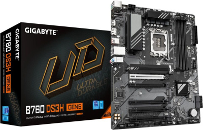 ����������� ����� Gigabyte B760 DS3H GEN5, LGA 1700, B760, ATX, Ret