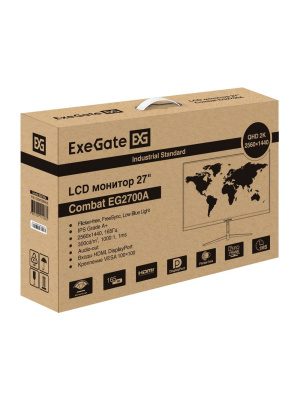 ������� 27"�ExeGate Combat EG2700A {IPS 2560x1440 165Hz 1ms 16:9 300cd 1000:1 178/178 HDMI DisplayPort VESA} [EX297305RUS]