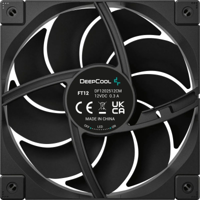 ���������� Deepcool FT12 120x120x25mm ������ 4-pin 32dB 188gr Ret (R-FT12-BKWPN1-G)