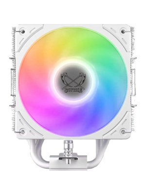 ����� ��� ���������� Scythe Mugen 6 Dual Fan White ARGB Edition (300W, 4-pin PWM, 154mm, ARGB, Al/Cu, 6x6mm, 2x120mm, 75.17CFM, 35.57dBA, 2500RPM, S: 1851/1700/1200/115X/2011/2066, AM5/AM4, white)