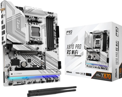����������� ����� ASRock X870 PRO RS WIFI Socket AM5, AMD X870, ATX, Ret