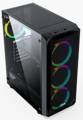 ������ Powercase Mistral Z4 Mesh LED Black (CMIZB-L4)