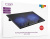 Охлаждающая подставка для ноутбука CBR CLP17202 до 17", 2 вентилятор, 2x USB, LED-подсветка, алюминий + пластик