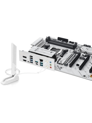 ����������� ����� ASUS B650E MAX GAMING WIFI W, AM5, B650, 4*DDR5,  4*SATA, 3*M.2, 5*USB 3.2, 2*USB 2.0, Type-C, 5*PCIx16, DP+HDMI, ATX