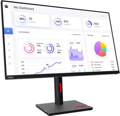 ������� Lenovo 32" ThinkVision T32P-30 IPS UHD 4ms 60Hz, ������ (63D2GAS1CB)