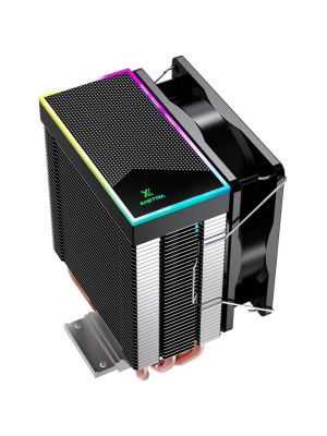 ����� XASTRA AE903 FRGB LGA1851/1700/1200/115X/AM5/AM4 (TDP 130W, 3 ����.������ , PWM FAN FRGB 92mm, Top cover with FRGB LED ) RET