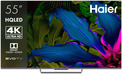 ��������� Haier 55" Smart TV S6 {4K Ultra HD (3840x2160 ����), 144 ��, QLED, Direct LED