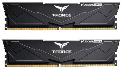   32GB (2x16GB) TEAMGROUP T-Force Vulcan DDR5 6000MHz CL38 (38-38-38-78) 1.25V / FLBD532G6000HC38ADC01 / Black